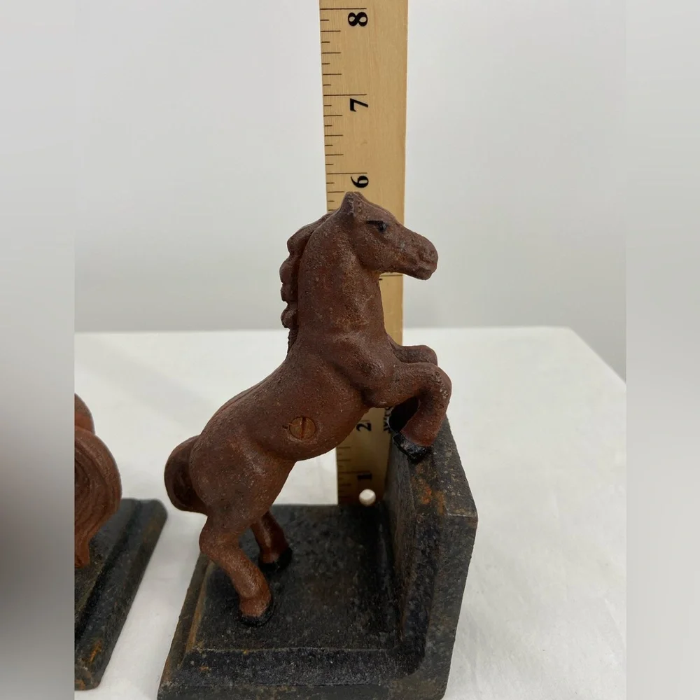 HomeArt NEW Cast Iron Horse Bookends Sold‎ as a set